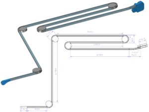 X65 Przenośnik płytkowy FlexLink XL Szkic Projekt CAD ASEMTECH