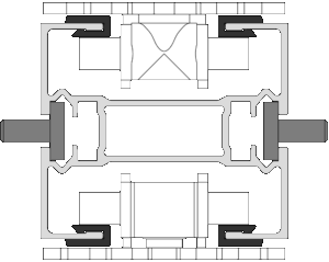 Przenośniki FlexLink systemy aluminiowe przekrój X85