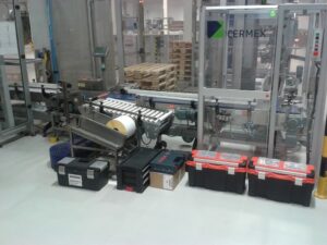 Przenośnik modułowy skrętny-Montaż-1B